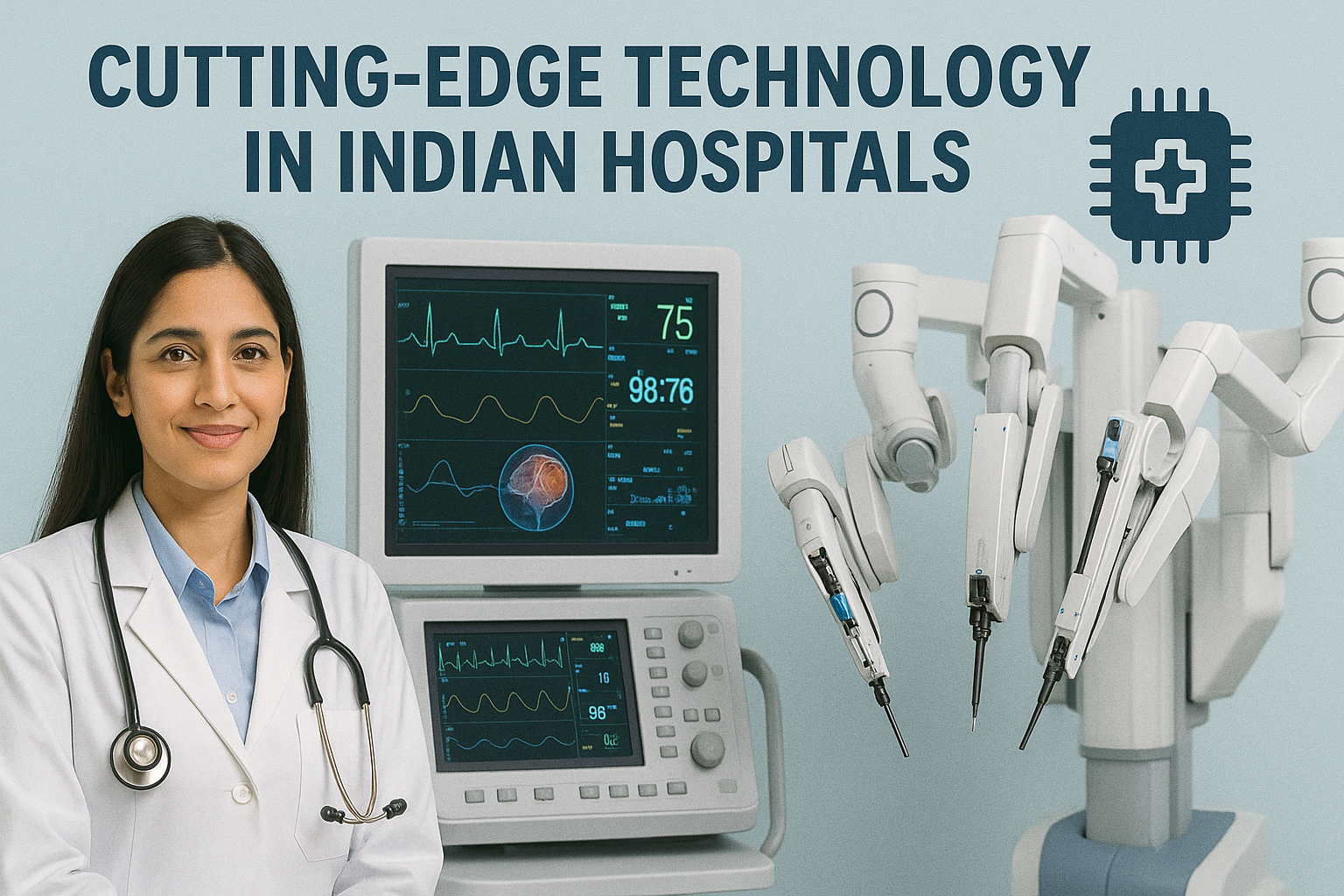 medical technology in India, robotic surgery India, AI healthcare India, smart hospitals India, cutting-edge medical care abroad, advanced diagnostics India, high-tech hospitals for medical tourists